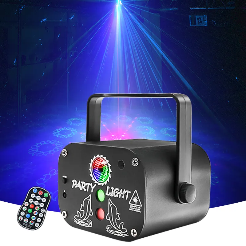 Portable light decoration event USB party equipment 60 patterns mini DJ laser light led stage lights