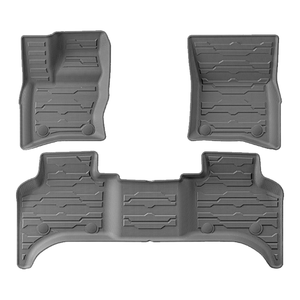 Tapis de sol adaptés à Land Rover Defender 110 2020-2025, toutes saisons, TPE 3,5 mm d'épaisseur, 3 pièces, robustes, antidérapants, ensemble complet, Coolcars - Product Image 1