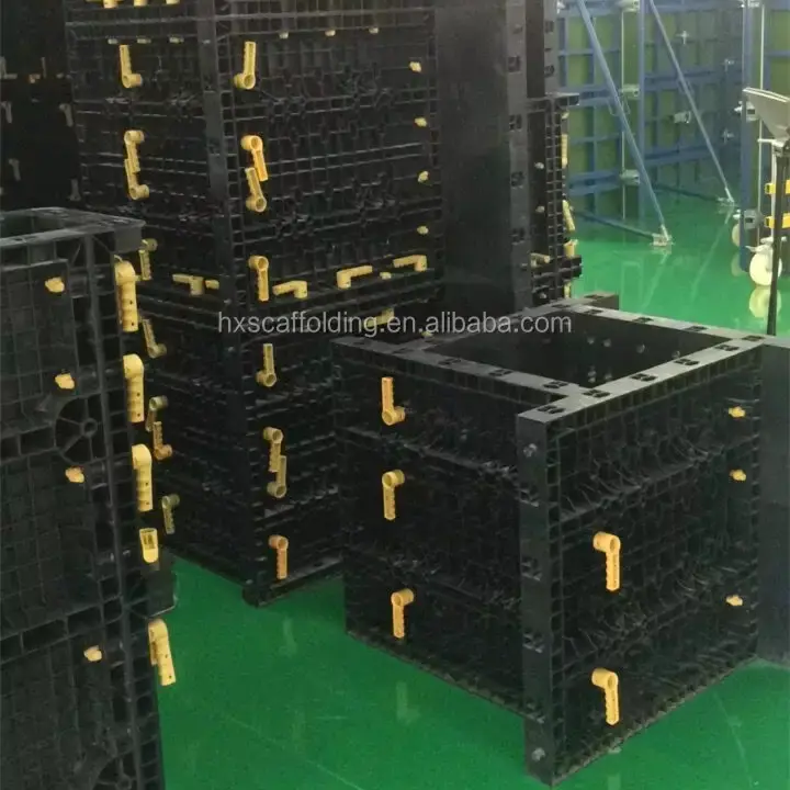 Çin ticaret 600*1200 plastik mühendislik kalıbı Encofrado De Plastico, modüler plastik inşaat için kalıp