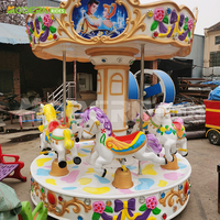 Manège de 6 places, carrousel à chevaux, manège miniature pour enfants