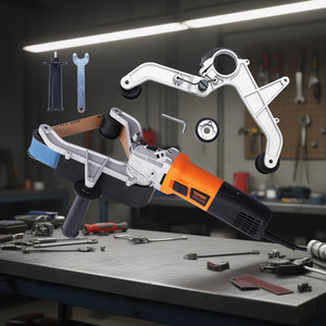 Pulidora de tubos Vevor de 1000W, lijadora de banda de 6 velocidades, 1100-3200 rpm, máquina de pulido profesional para acabado de metales - Product Image 2