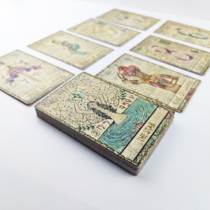 Tarot Egipcio de <span class=keywords><strong>Anime</strong></span> en Español, Tarot al por Mayor con Lámina Dorada, Mazo de Tarot <span class=keywords><strong>Prisma</strong></span>, Cartas de Tarot Personalizadas - Product Image 1