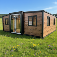 Maison préfabriquée moderne de 20 pieds, villa modulaire de luxe, maison conteneur extensible, entrepôt, unité de logement portable pour les vacances avec 1, 2, 3 ou 4 chambres