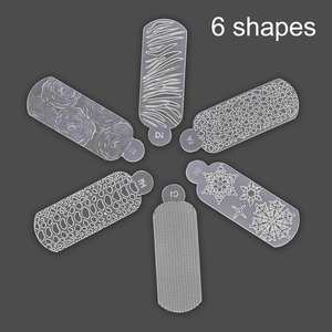 24 pièces de moules à ongles <span class=keywords><strong>en</strong></span> <span class=keywords><strong>silicone</strong></span> 3D double face, coussinets <span class=keywords><strong>en</strong></span> gel, motifs rose, flocon de neige, ondulé, linéaire, serpent, léopard, zèbre, diamant, réutilisables - Product Image 6