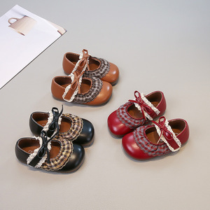 <span class=keywords><strong>Scarpe</strong></span> da Principessa con Fiocco per Bambine, <span class=keywords><strong>Scarpe</strong></span> in PU con Suola Morbida e Pizzo per Neonata, Nuovi Stili Primaverili e Autunnali per <span class=keywords><strong>Scarpe</strong></span> da <span class=keywords><strong>Bambina</strong></span> - Product Image 1