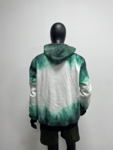 เสื้อฮู้ดดี้ผู้ชายผ้าฝ้าย 100% เนื้อหนา พิมพ์ลายพิเศษทั้งตัว ปักลาย OEM สไตล์สตรีทแวร์ ลุคซักฟอก - Product Image 6