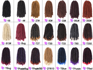 מותאם אישית סיטונאי סינתטי עמוק טרום looping looping looping crochet שיער האביב טוויסט - Product Image 4