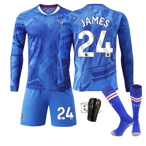 Conjunto de Camiseta de Fútbol Transpirable con Cuello en V y Manga Larga del Chelsea Número 2526, Número 10 <span class=keywords><strong>Palmer</strong></span>, Número 8 Enzo, Número 24 James - Product Image 3