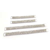 Cristal strass soutien-gorge Body Building Bikini Show diamant trois rangées Bikini connecteur