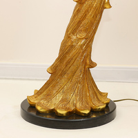 Jewellerytop Lampadaire européen classique antique de luxe décoratif de grande taille en laiton en forme de paon