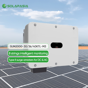 อินเวอร์เตอร์พลังงานแสงอาทิตย์ SUN2000-<span class=keywords><strong>30KTL</strong></span>-<span class=keywords><strong>M3</strong></span> ขนาด 30kw 36kw 40kw พร้อมระบบควบคุมอัจฉริยะ ไม่ต้องใช้ฟิวส์ ออกแบบสำหรับระบบออนกริด - Product Image 2