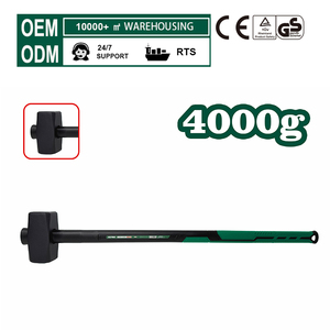 Martillo de Albañilería de 4 kg Forjado <span class=keywords><strong>en</strong></span> Bloque 45 #   Martillo de Acero al Carbono con Mango de Fibra de Vidrio para Romper <span class=keywords><strong>Piedras</strong></span> <span class=keywords><strong>en</strong></span> Obras de Construcción - Product Image 1