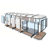Capsule spatiale modulaire SP-36M, maison préfabriquée de luxe à 1 chambre, faibles frais de transport, pour projets hôteliers