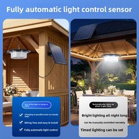 Lampes solaires pour grange OEM ODM, étanches IP65, lampes de jardin LED, lampe suspendue solaire en ABS avec télécommande intelligente