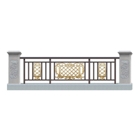 Design moderne de garde-corps d'escalier en aluminium pour balcon d'hôtel avec fabrication chinoise
