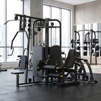 Machine multifonctionnelle de musculation en gros pour usine, équipement multi-stations 4 personnes pour entraînement complet de la force en musculation