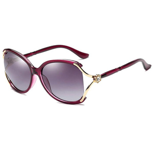 Gafas de Sol Extra Grandes de Moda 2026 para Mujer, Montura Roja con Protección UV400 y <span class=keywords><strong>Lentes</strong></span> Polarizadas - Product Image 3