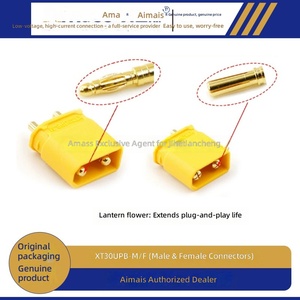 Conector PCB Macho/Hembra Amass XT30UPB-M/F Original para Drones, Motores de Aeromodelismo, Aplicaciones de Almacenamiento de Energía; PCB Soldable - Product Image 4