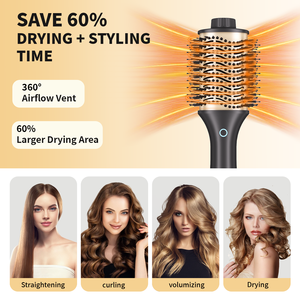 <span class=keywords><strong>Secador</strong></span> <span class=keywords><strong>de</strong></span> Pelo Iónico 3 en 1 con Motor AC <span class=keywords><strong>de</strong></span> Alta Velocidad y Cepillo Estilizador <span class=keywords><strong>de</strong></span> Aire Caliente con <span class=keywords><strong>Boquilla</strong></span> Concentradora, 1200W, Diseño Compacto <span class=keywords><strong>para</strong></span> Uso en Hoteles - Product Image 6