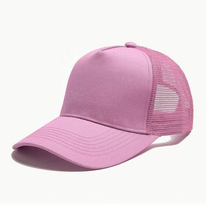 Custom Logo Mesh Back <b>Plain</b> Baseball Hat Structured Trucker <b>Cap</b> for Trade Show Giveaways - Product Image 5