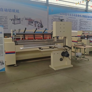 Giấy cuộn lớn cắt và tua máy giấy vệ sinh máy dập nổi máy sản xuất giấy cuộn - Product Image 4