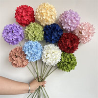 L-040 Groothandel Zijden Kunstmatige Hortensia Kleine 13cm Bloemkop Enkelvoudige Kunstbloemen voor Bruiloft Kerstmis Vaderdag CE