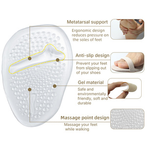 Coussinets de chaussures intérieurs en <span class=keywords><strong>gel</strong></span> métatarsien amélioré - Product Image 2