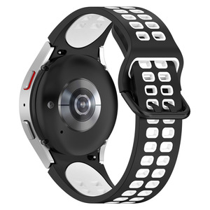 Correa de Reloj Deportiva de Silicona Suave de Doble Color y Liberación Rápida, Repuesto para Samsung Galaxy Watch 3 4 5 6 <span class=keywords><strong>7Pro</strong></span> Classic - Product Image 3