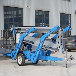 Plateforme élévatrice à flèche de levage, de traction et de positionnement de 12 m, remorquable, pour travaux de construction - Product Image 4