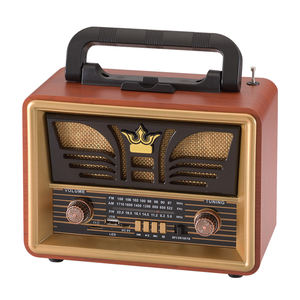 2022 yeni ahşap bt 5.0 hoparlör Retro klasik Soundbox Stereo Surround süper bas Subwoofer FM AM SW radyo retro radyo - Product Image 3