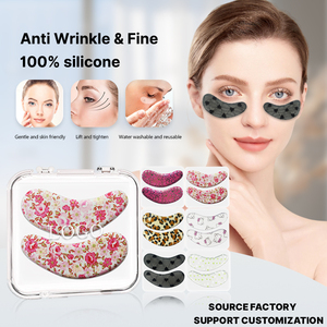 أقنعة عين سيليكون قابلة للغسل بالجملة قابلة لإعادة الاستخدام من العلامة الخاصة بشعار رفع الوجه مضاد للتجاعيد قابلة لإعادة الاستخدام - Product Image 2