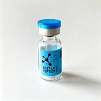 Autocollants en vinyle imperméables personnalisés en gros, étiquettes pour flacons de peptides de 3 ml, 10 ml, 15 ml pour poudre
