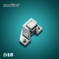 SK1-6190-ZN01/2 Poignée de verrouillage pour four industriel et congélateur robuste, en alliage de zinc peint argenté, avec cylindres de serrure