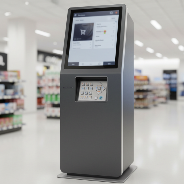 Direct Factory Audio Tactile & Audible System Navigation Keypad Blind Keyboard with Braille for Self-Service Self Checkout Kiosk