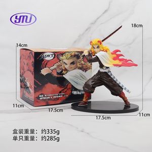 Figuras De YMJ Demoned <span class=keywords><strong>Slayer</strong></span>: Kimetsu No Yaiba Tanjirou Rengoku Kyoujurou Combat Ver PVC <span class=keywords><strong>Anime</strong></span> Figure Action Figure - Product Image 5