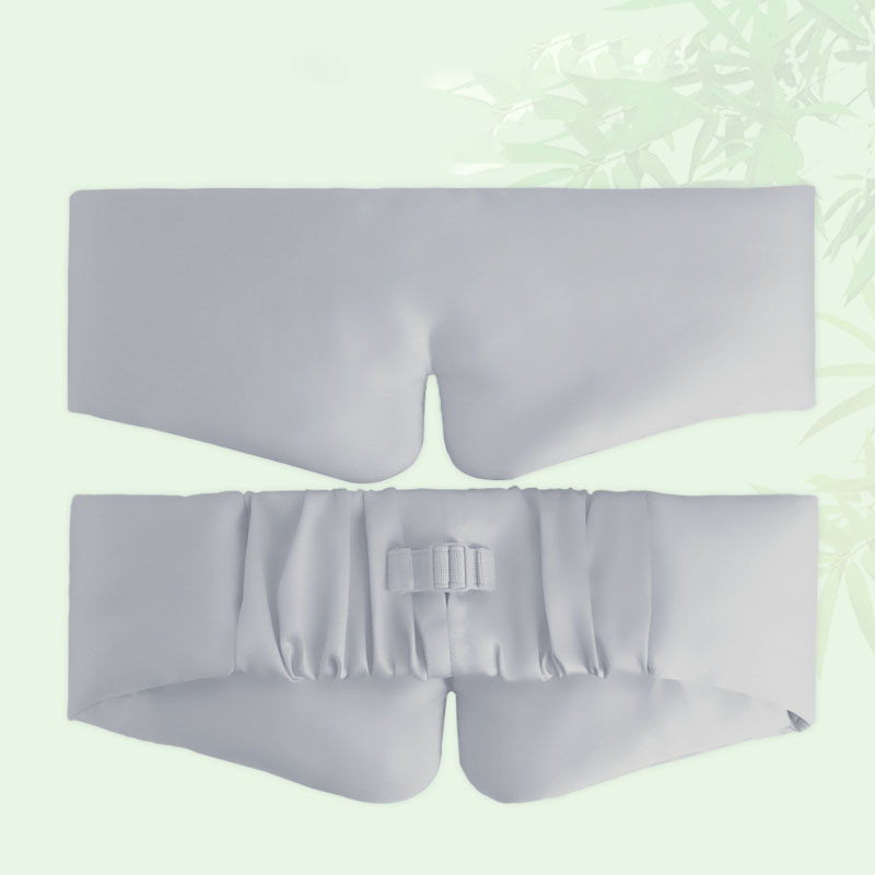 bamboo fiber +satin silk light grey