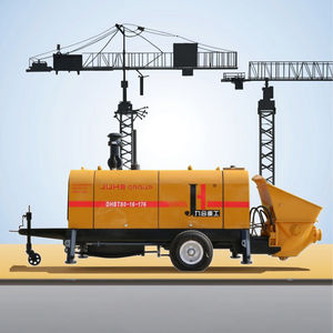 Pompe à béton sur remorque JIUHE, équipement de placement de béton, moteur diesel, fabrication chinoise, à vendre - Product Image 1