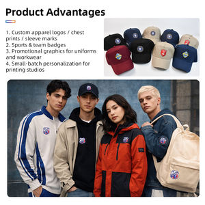 Film PU TPU pour imprimante DTF UV lavable à l'eau durable, texture 3D, logo en relief, vinyle thermocollant pour badges et décalcomanies personnalisés - Product Image 3