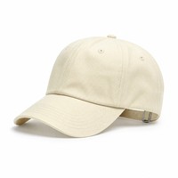 Casquette de baseball unisexe en coton sergé, style Dad Hat, six panneaux, non structurée, réglable, avec boucle métallique et logo brodé personnalisé