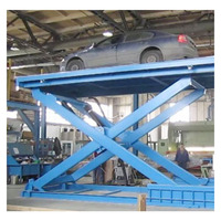 Haute qualité 3ton manuel ciseaux plate-forme élévatrice bon marché hydraulique Double-pont voiture ascenseur Parking voiture ascenseur