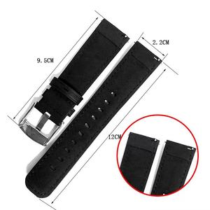 <span class=keywords><strong>Correa</strong></span> de <span class=keywords><strong>cuero</strong></span> genuino de lujo de liberación rápida de 20mm y 22mm para <span class=keywords><strong>Samsung</strong></span> <span class=keywords><strong>Gear</strong></span> <span class=keywords><strong>S3</strong></span> <span class=keywords><strong>Frontier</strong></span>/Galaxy Watch 46mm/Galaxy Watch 3 - Product Image 6