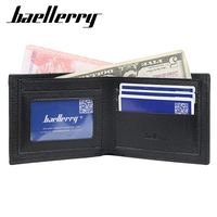 Dompet Kulit Pria Korea Merk Mans Wallet Dompet Uang dan Kartu dengan Tali Pergelangan Tangan