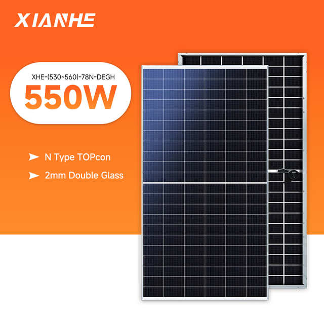 Hot Sale Topcon Bifacial Solar Panels 530w 5550w Solar Panels Used for Home Energy Storage System in Stock