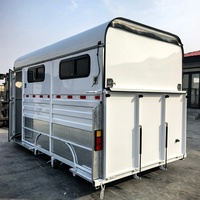 Remorque de luxe pour 2 chevaux à chargement oblique avec freins électriques 2HAL et roues en alliage