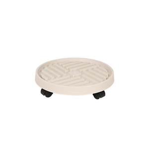 Nouvelle arrivée Bon marché Pratique pour la maison Jardin <span class=keywords><strong>à</strong></span> roulettes Grand support rond Plateau en plastique texturé pour l'extérieur - Product Image 1