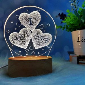 Phòng ngủ nhỏ LED Đèn cơ sở ánh sáng ban đêm 3D <span class=keywords><strong>2025</strong></span> Acrylic LED không dây ngủ Kid 30 thân thiện với môi CE hiện đại - Product Image 6