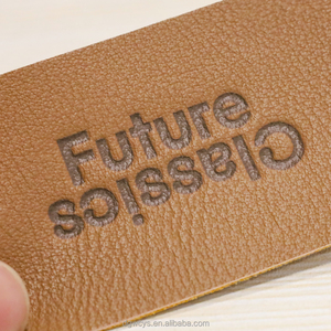 カスタム3Dエンボス加工馬ロゴ本物のPUレーザーデボスレザーバッキングチャプレンバッジ帽子付き - Product Image 3