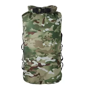 Sıcak satış açık kamp yürüyüş rulo üst kamuflaj su geçirmez kuru çanta