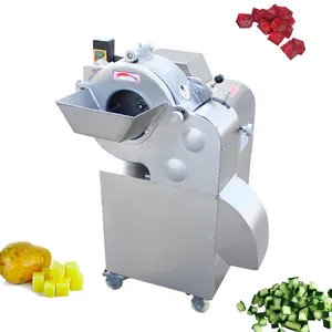 Multi Automatic Olive Cutting Machine Onion Potato Plantain Chip Fruit And Vegetable Dicing Machine For Carrots Slice