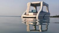 Yacht gonflable personnalisé gonfler bateau électrique maison de fête bateau pliable catamaran gonflable pour les loisirs de sports nautiques